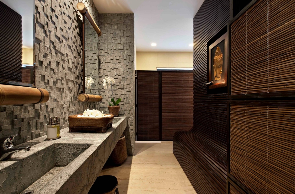 Japanese style bathroom decor
