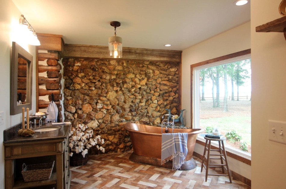 Log Cabin Bathroom