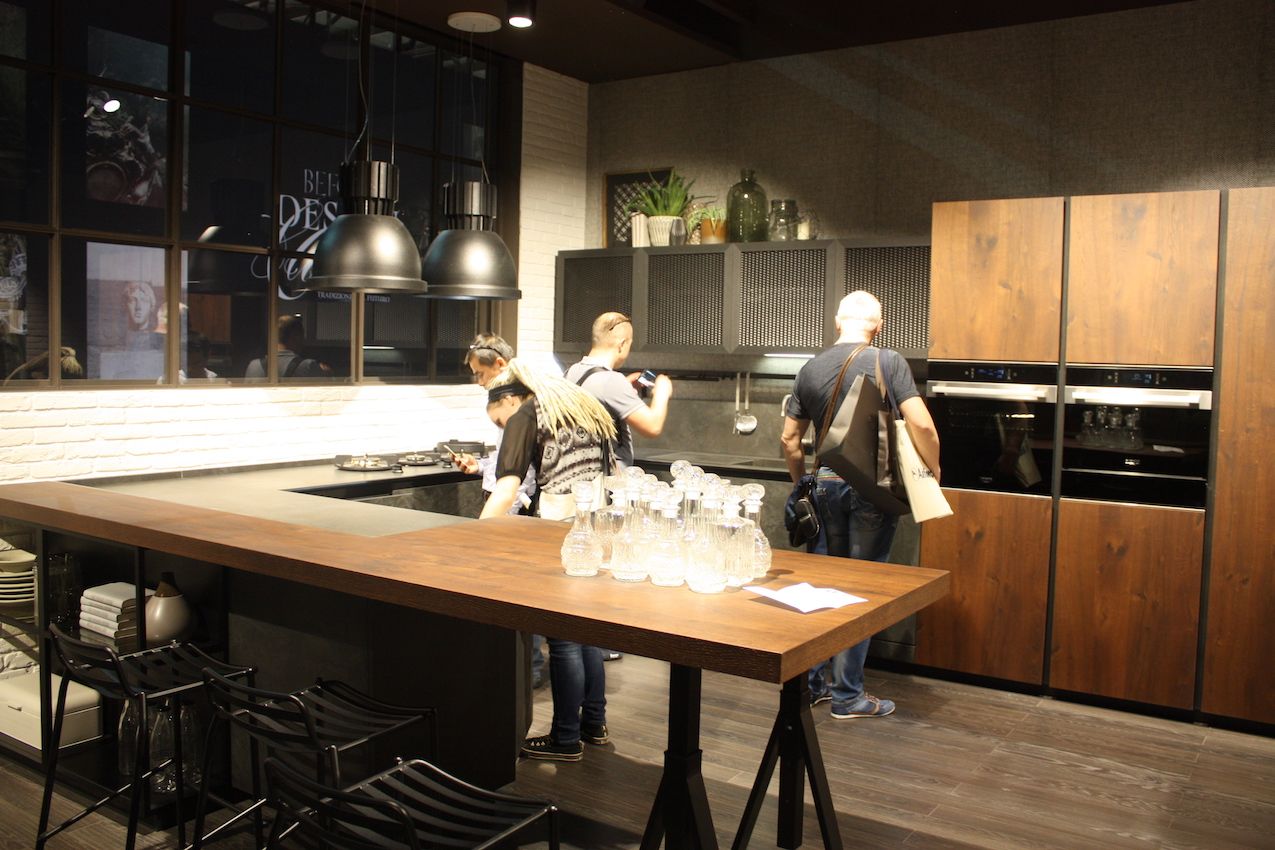 Cucine Lube wood island exten