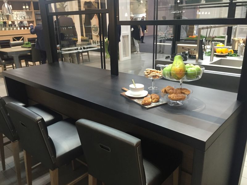 Leather bar chairs in black