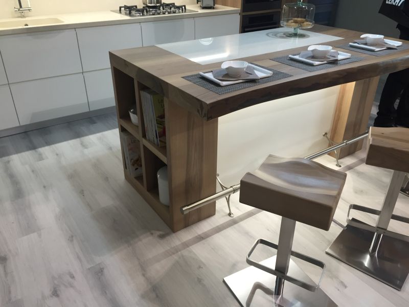Live edge kitchen island and stools