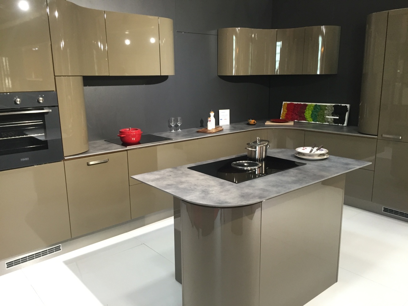 Polished kitchen cabinets