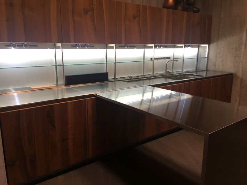 Stainless steel kitchen island table