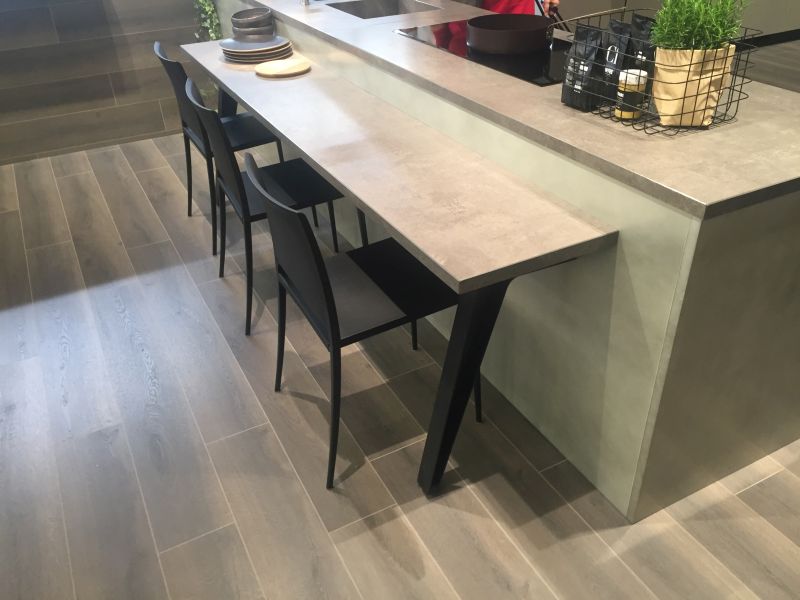 Wood top kitchen island bar
